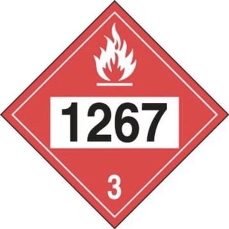 Accuform 4DIGIT DOT PLACARDS HAZARD CLASS 3 MPL739MG10 MPL739MG10